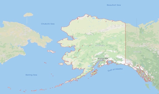 Alaska Mapa